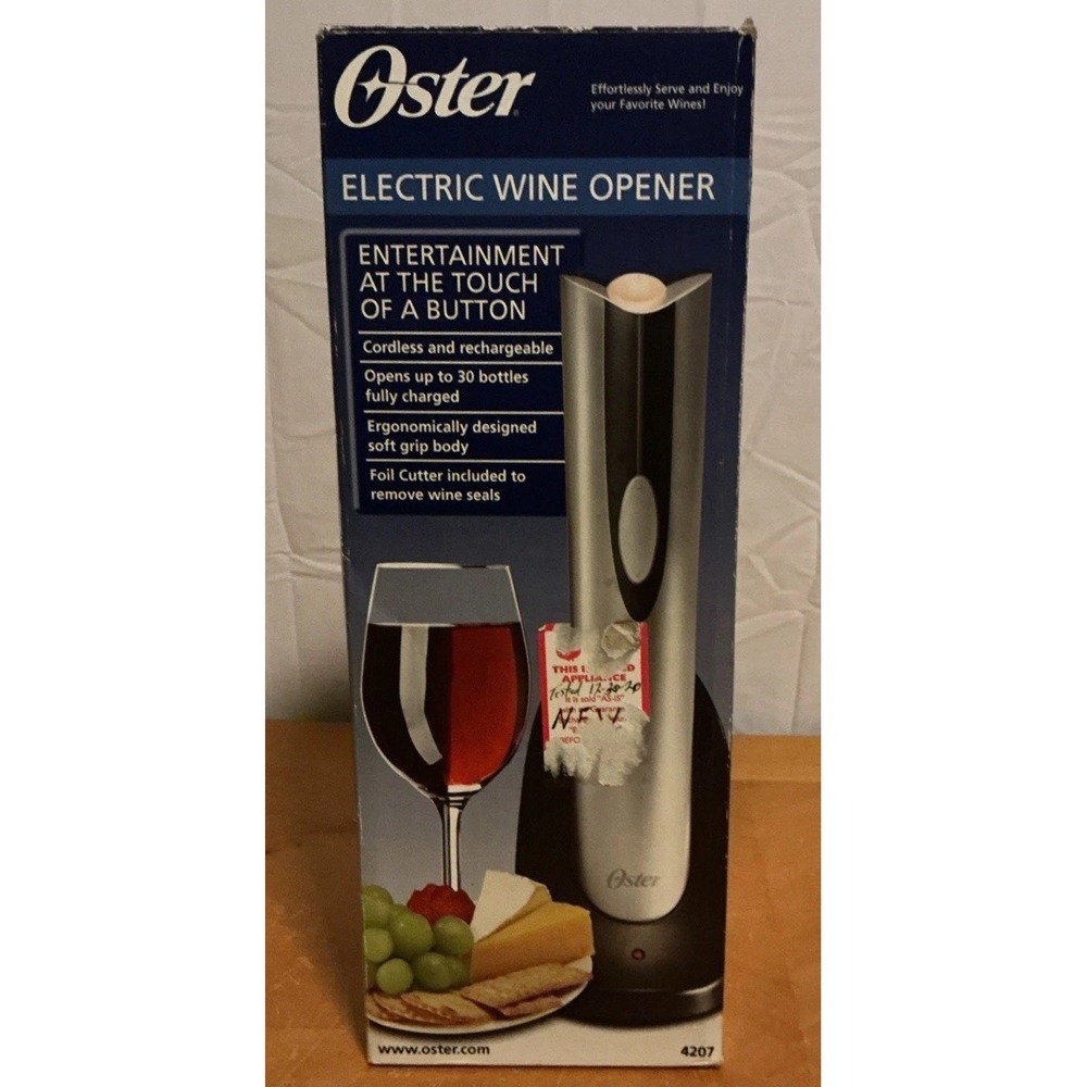 Oster 004207-0NP-000 Electric Wine Opener - Silver